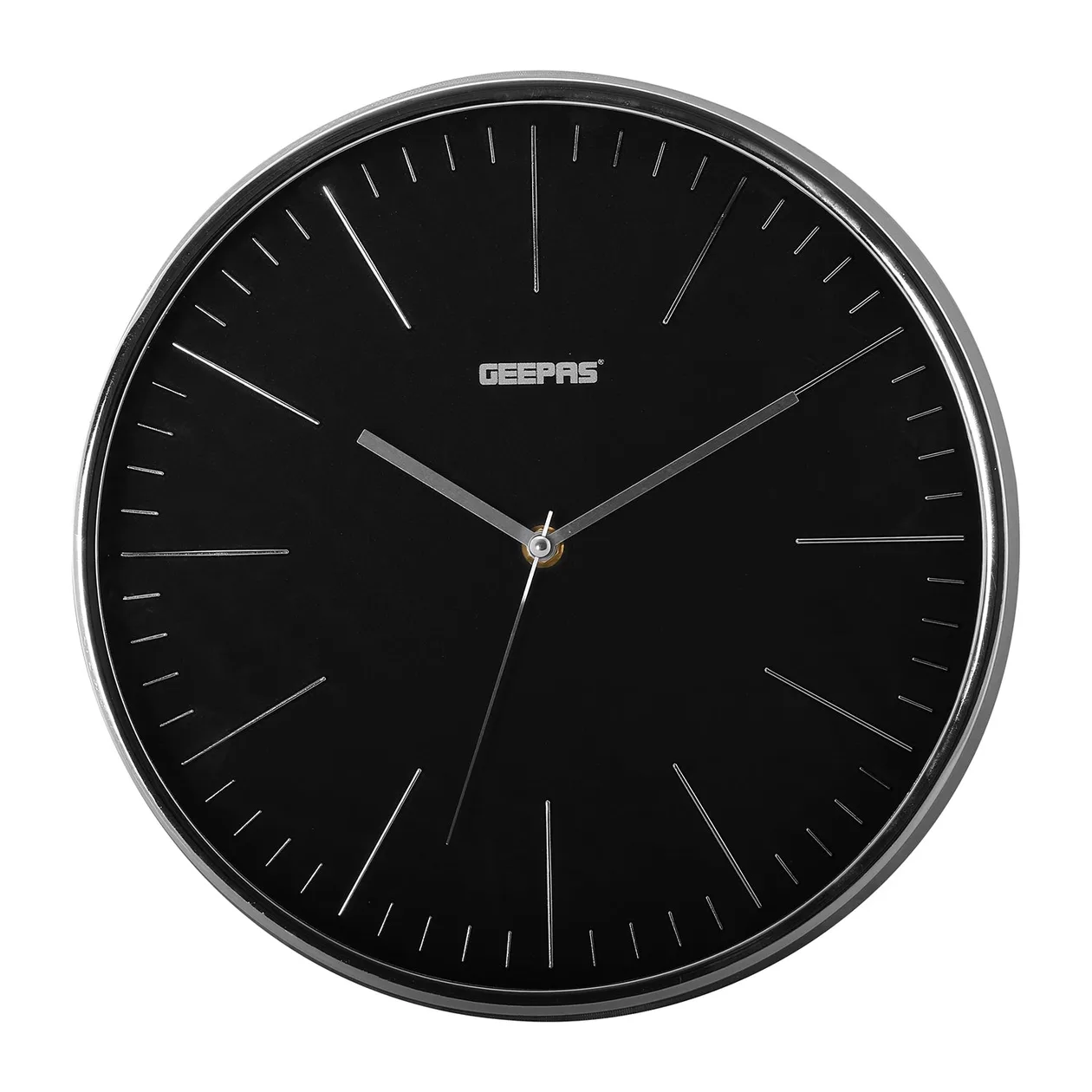 3D Numbers Black Wall Clock with Glass Cover: the shop's own photo