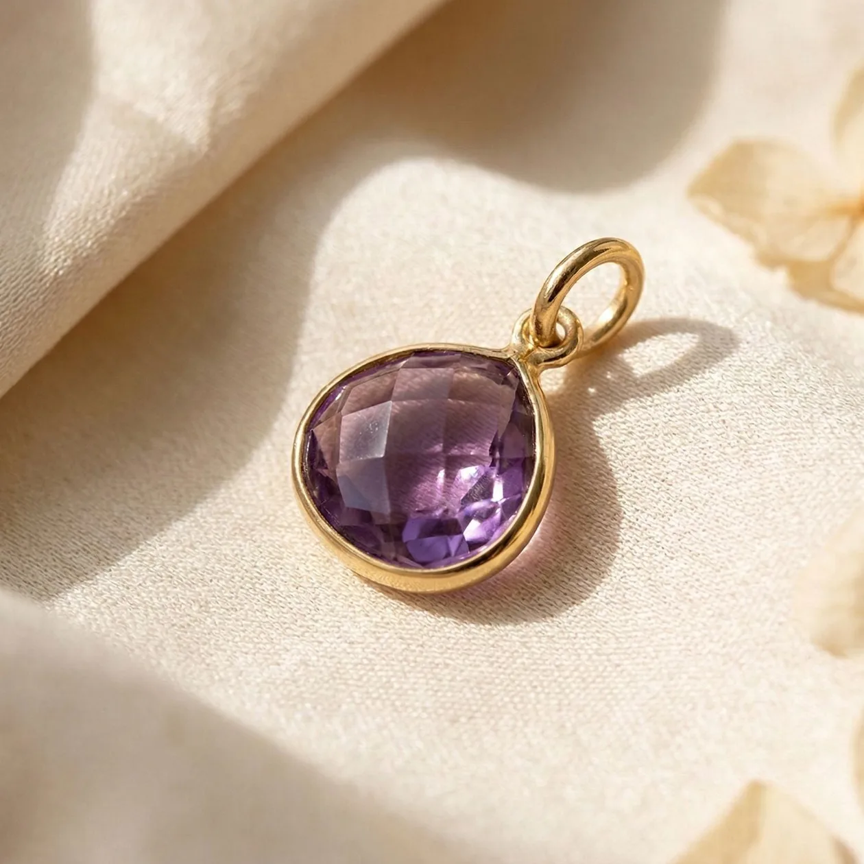 Gold Vermeil Alexandrite June Birthstone Pendant: the shop's own photo