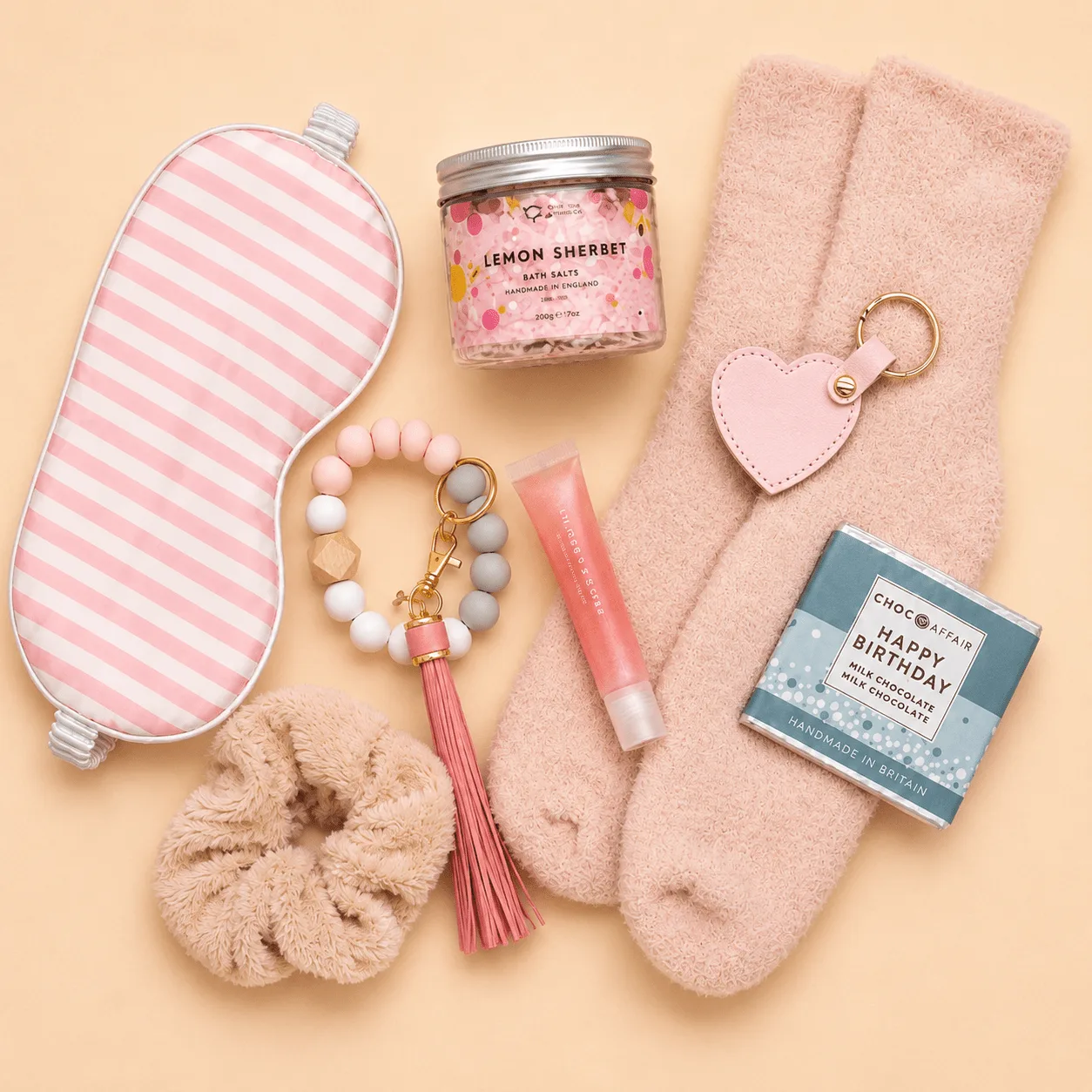 Pink Satin Pamper Set: the shop's own photo