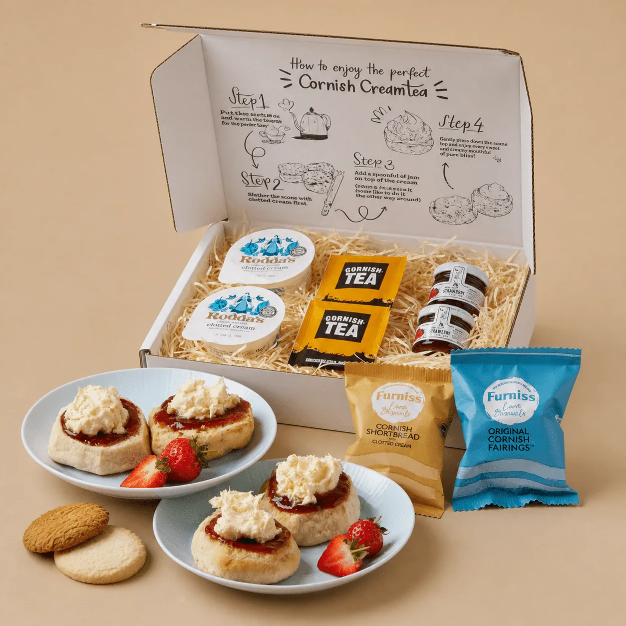 The Cream Tea for 2 Hamper: the shop's own photo