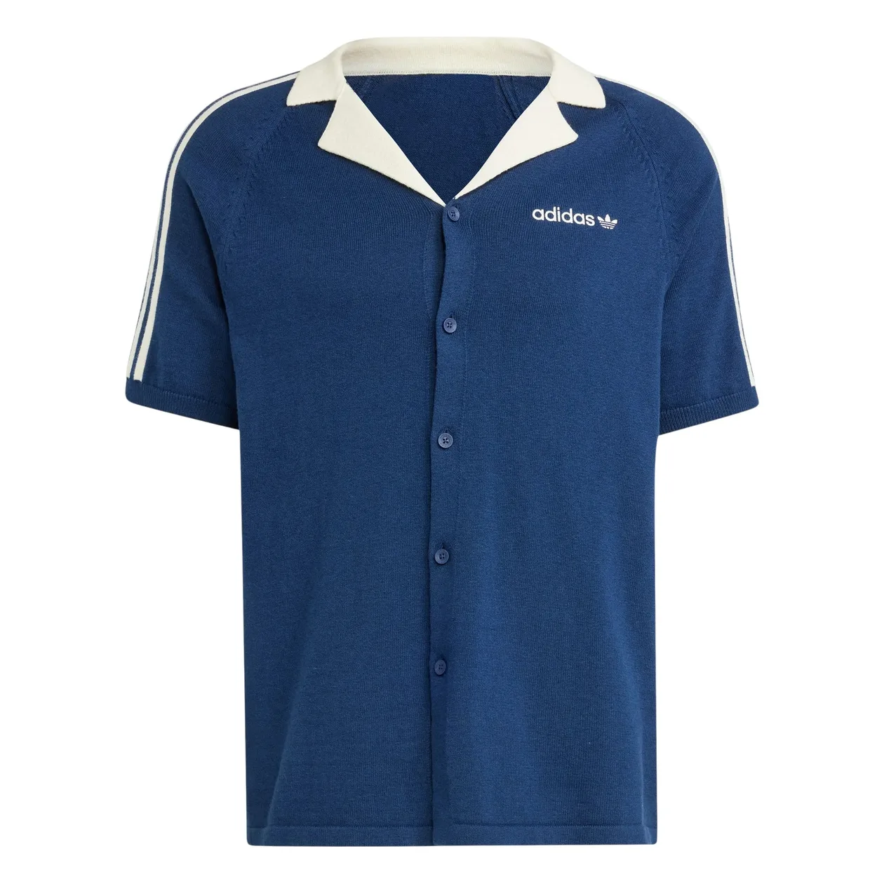 adidas Originals Men's Premium Knitted T-Shirt - Night Indigo | Size: S: the shop's own photo