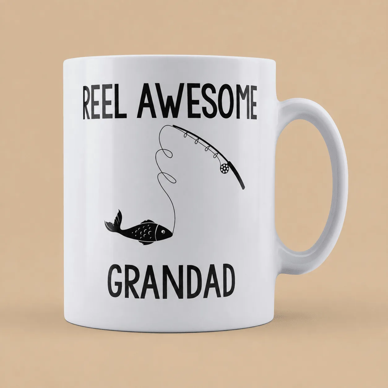 "Reel Awesome Grandad" Mug: the shop's own photo