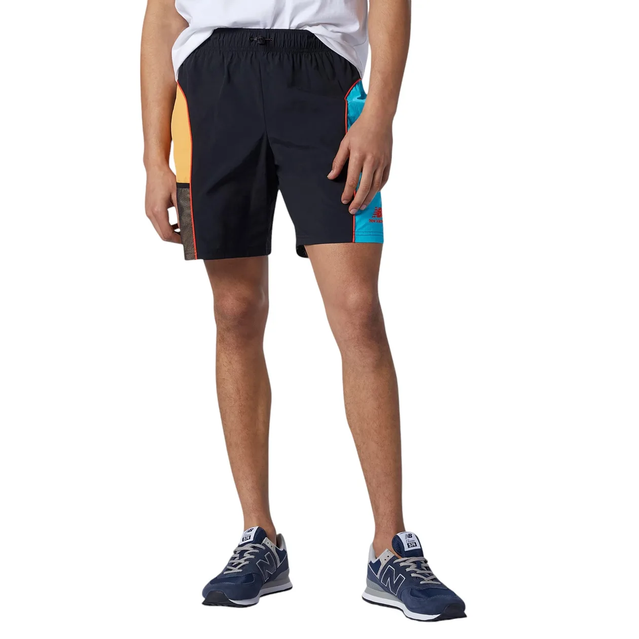 New Balance NB Athletic Wind Shorts - Black Orange | Size: L: the shop's own photo