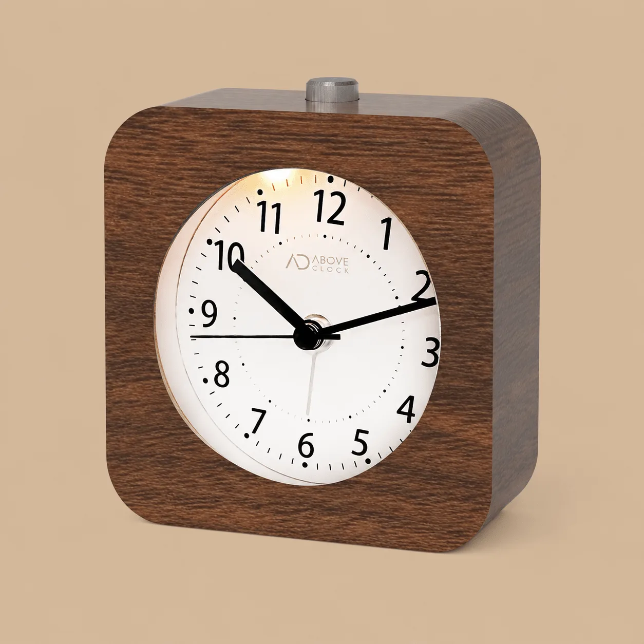 aboveClock Brown Wooden Alarm Clock: the shop's own photo
