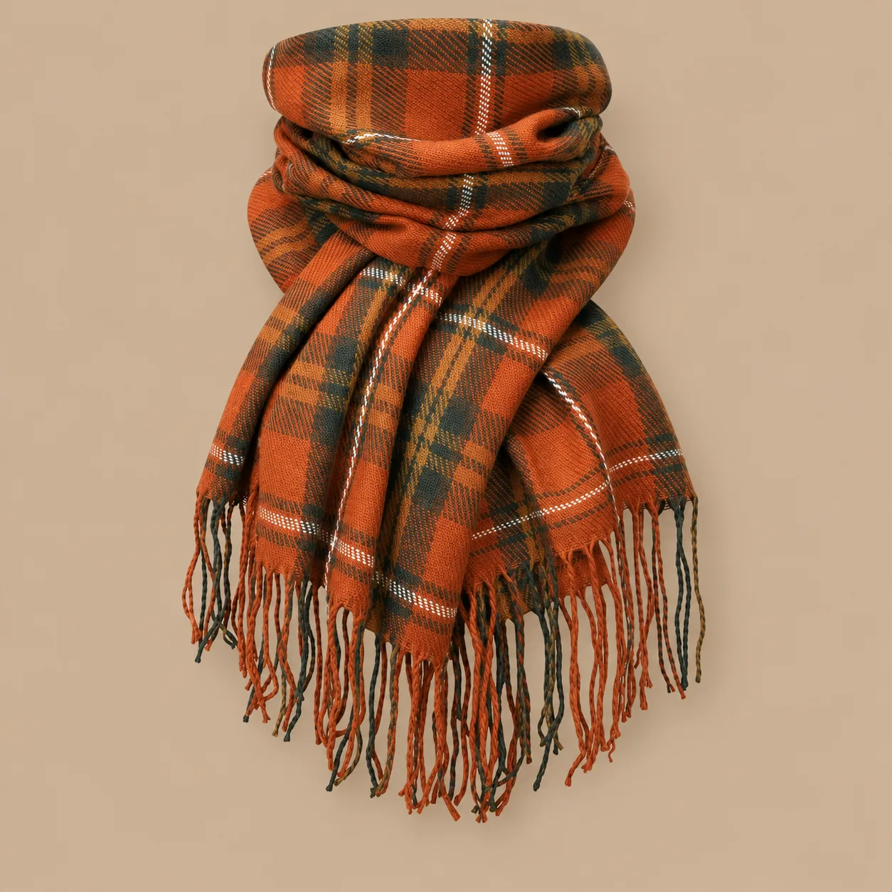Chalier Tartan Scarf for Women: the shop's own photo