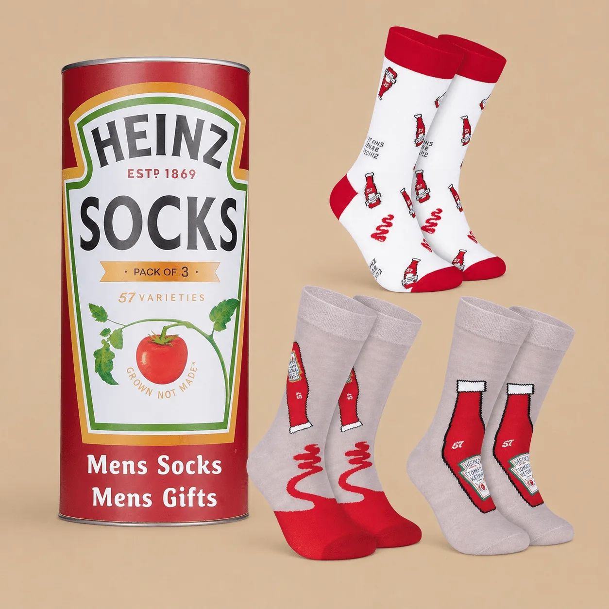 Ketchup Crew Socks: the shop's own photo