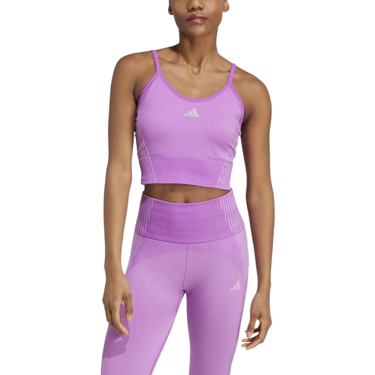 adidas Women's AEROKNIT Training Tank Top - Purple | Size: L: the shop's own photo