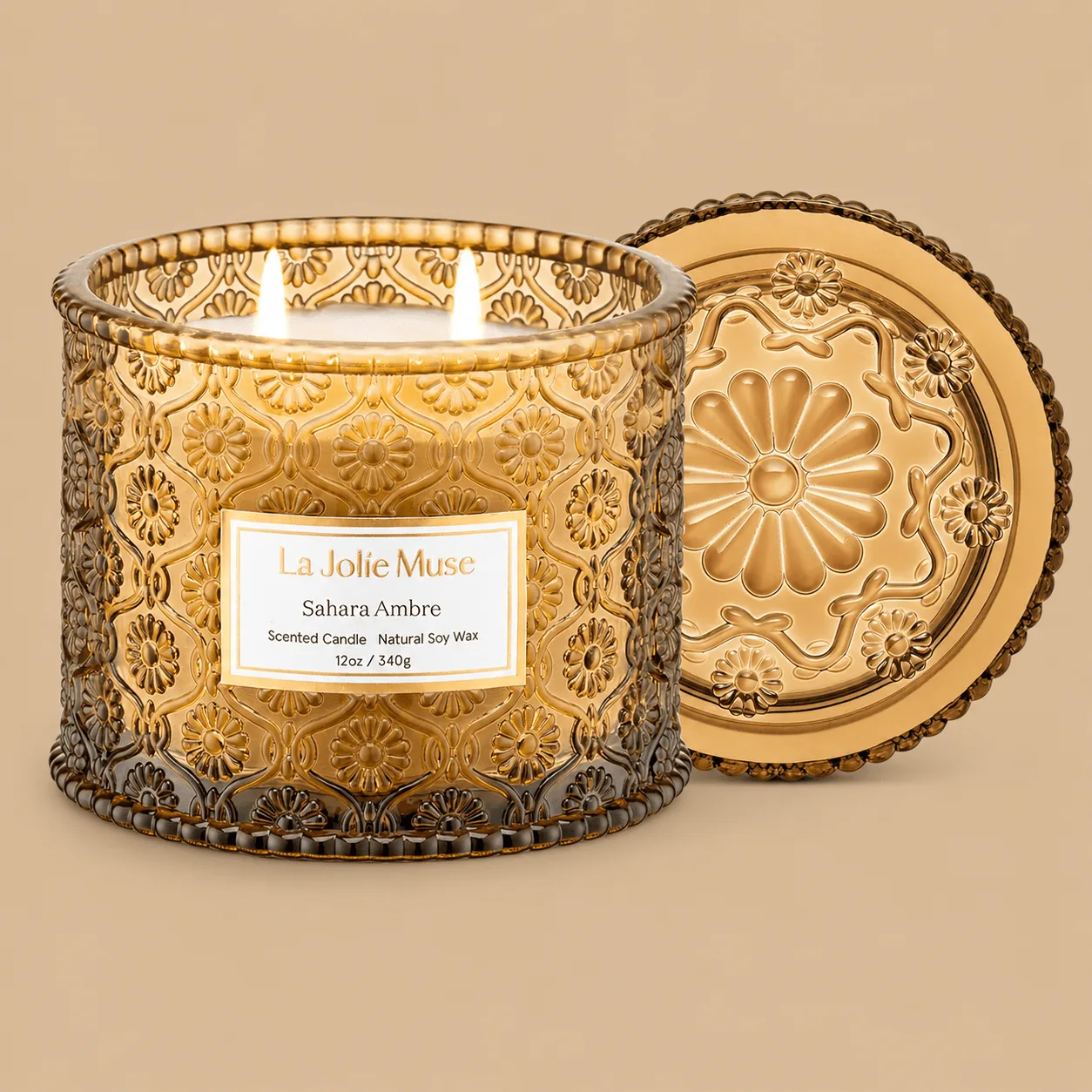 LA Jolie Muse Sahara Ambre Candle: the shop's own photo