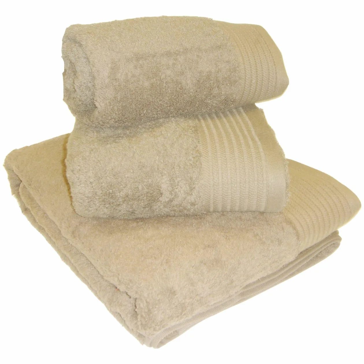 Chatsworth 100% Cotton Towels - Biscuit / Bath Sheet: the shop's own photo