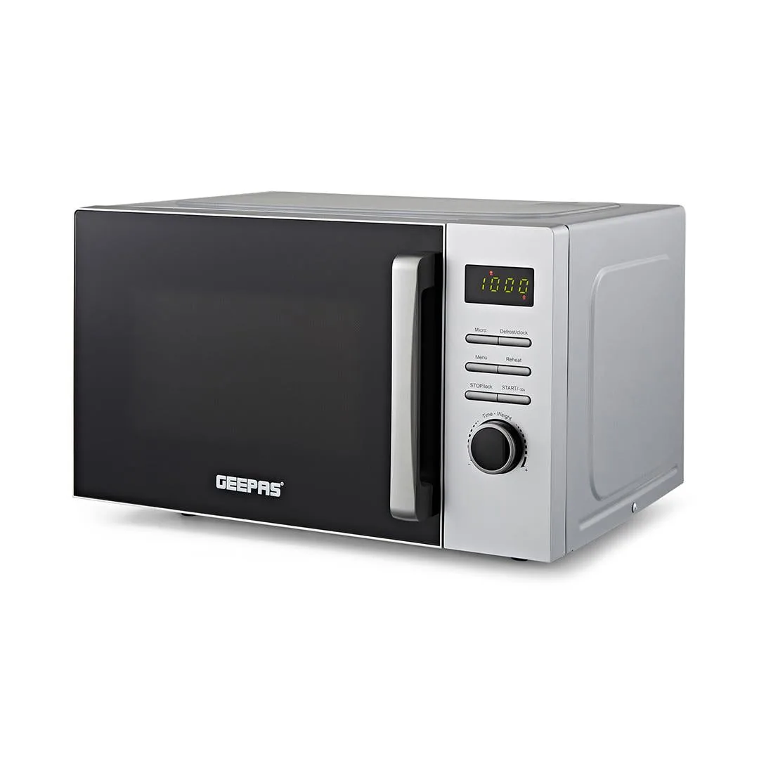 23L Digital Microwave Oven With Auto Cook, Defrost & LED Display, Silver: the shop's own photo
