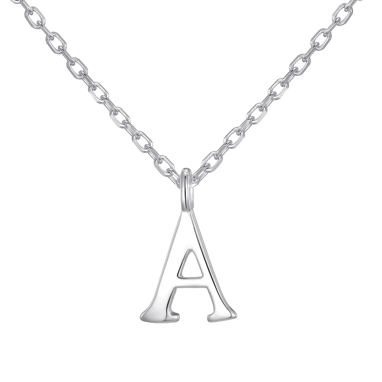 Sterling Silver Initial A Necklace: the shop's own photo