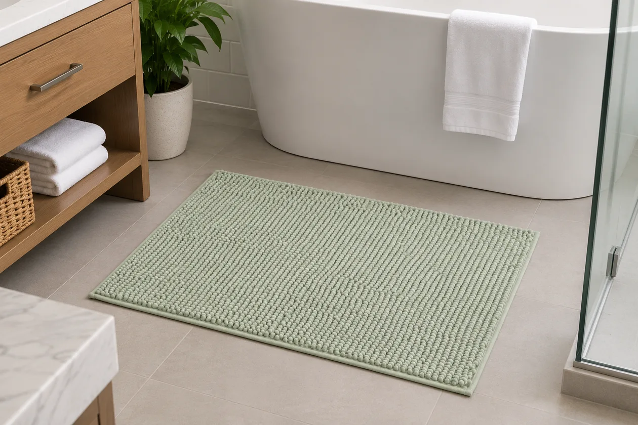 Noodle Bath Mats - 45x75cm / Sage: the shop's own photo
