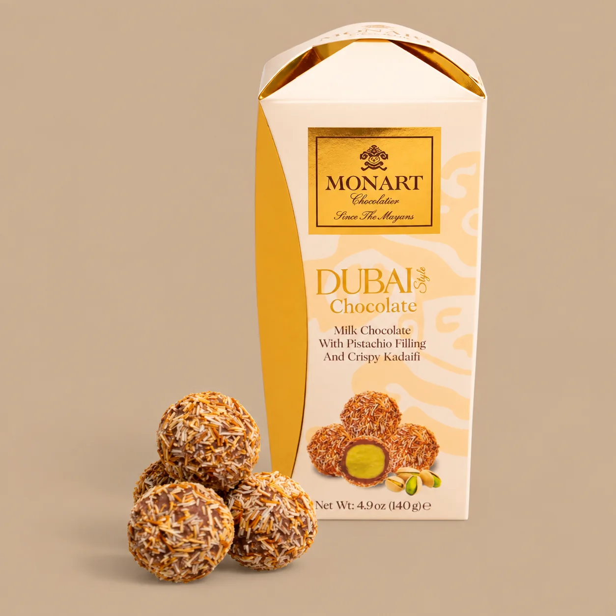 Monart Chocolatier Dubai Milk Chocolate Truffles: the shop's own photo