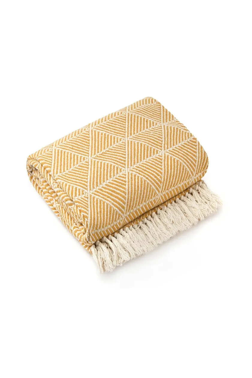 Zahra Ochre Throw - 70x100": the shop's own photo