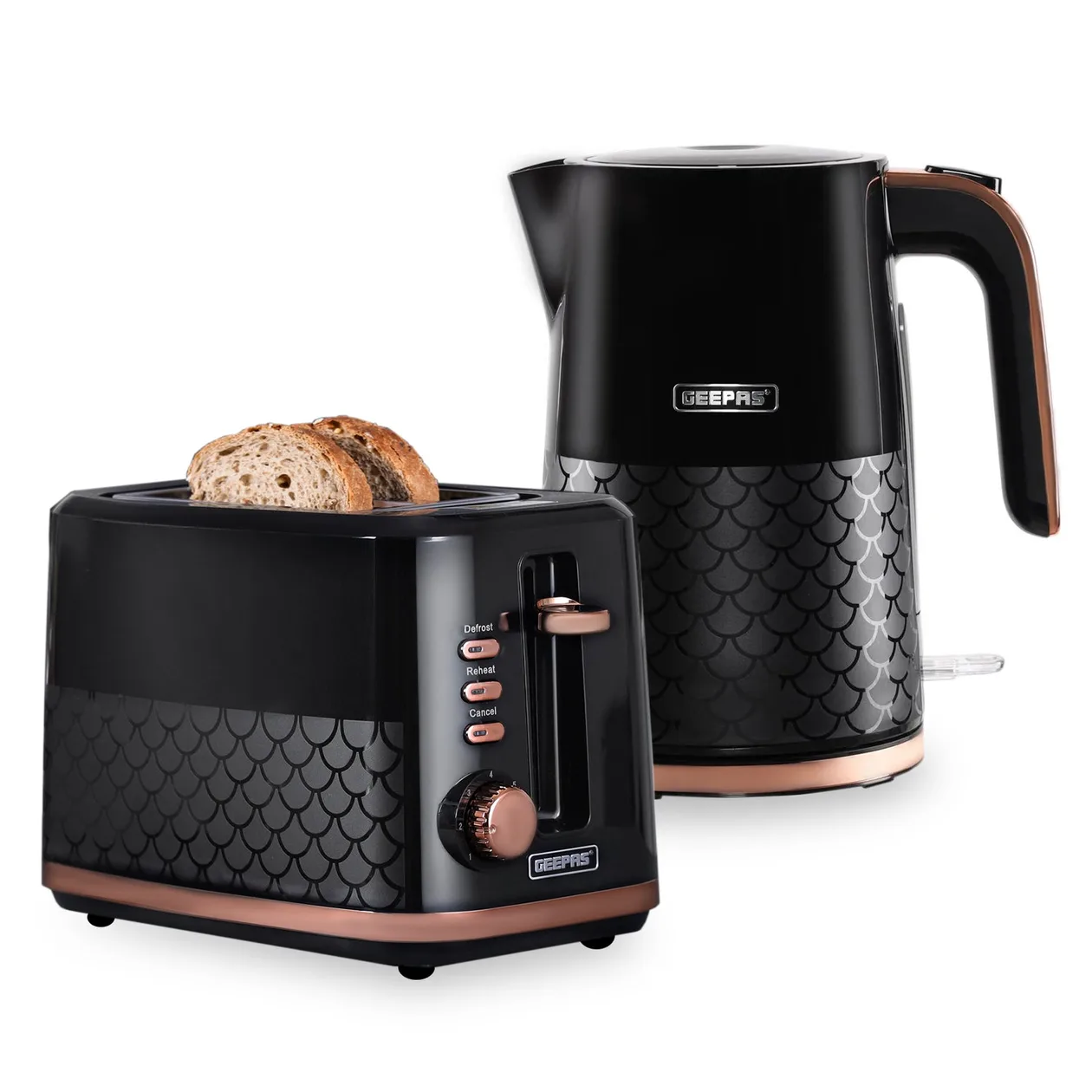 Aurora 1.7L Electric Kettle & 2-Slice Bread Toaster Matching Set: the shop's own photo