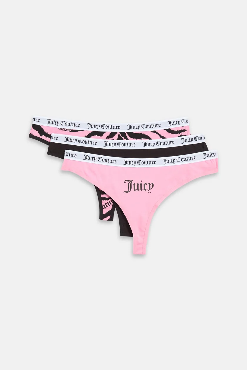 Pack Of 3 Tiger Graphic Thongs - M / Multi: the shop's own photo