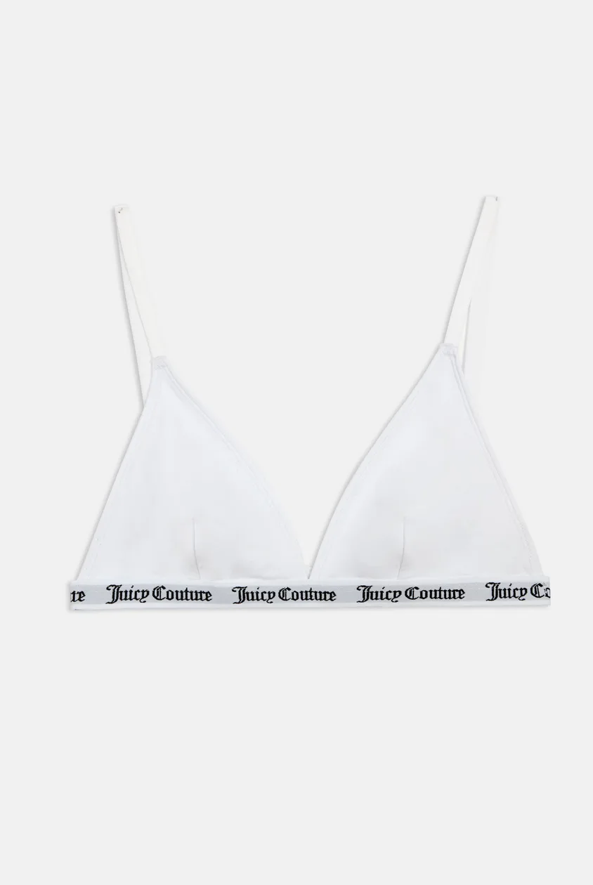 WHITE COTTON TRIANGLE BRA - XXS / White: the shop's own photo