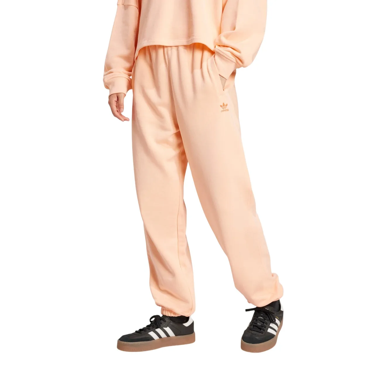 adidas Originals Women's Essentials French Terry Joggers - Glow Pink | Size: L: the shop's own photo