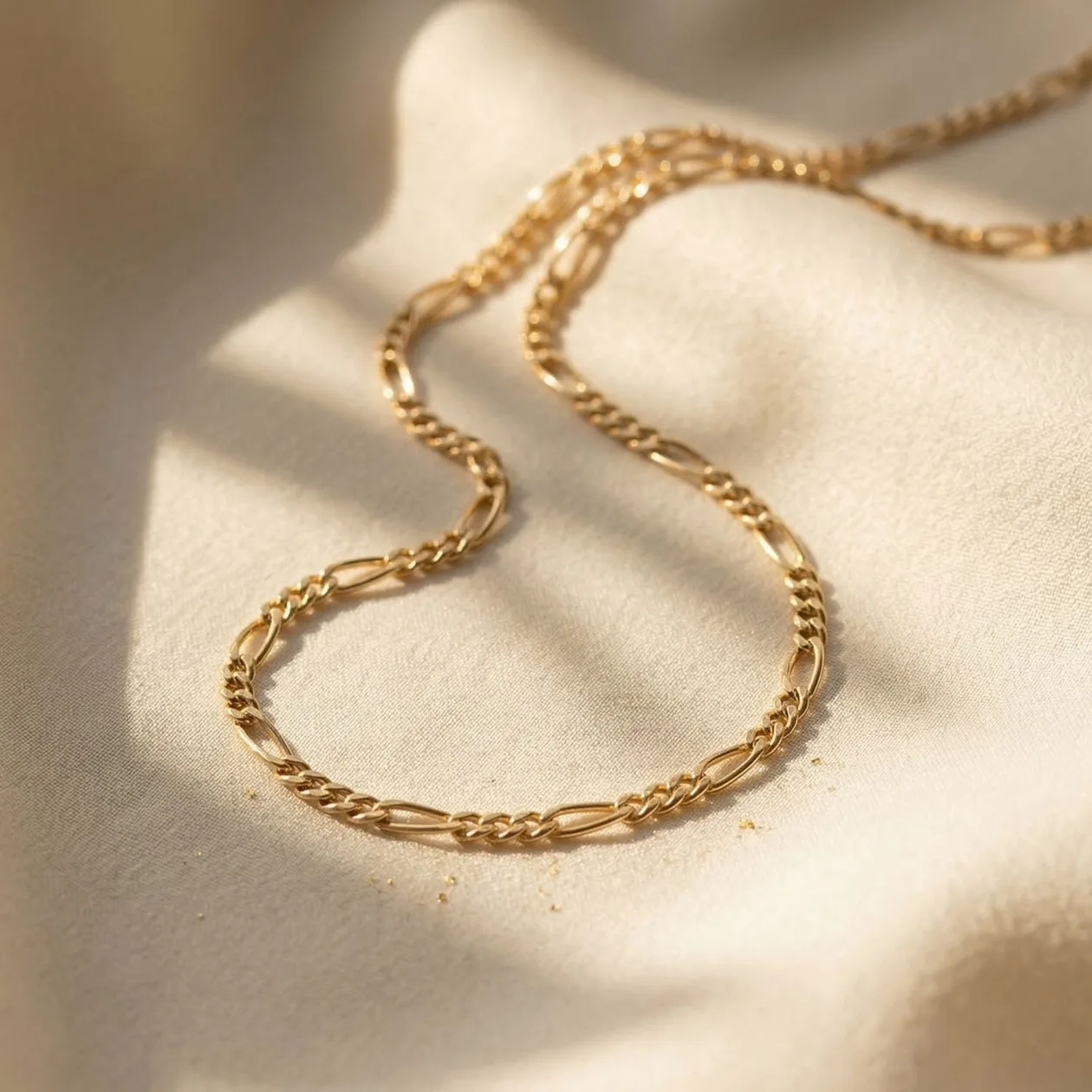 18ct Gold Plated Figaro Chain Necklace: the shop's own photo
