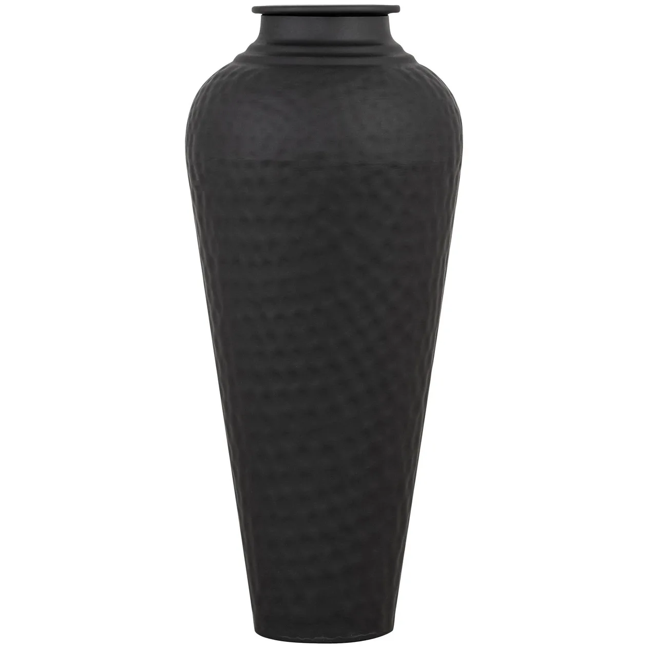 Matt Black Hammered Vase With Lid: the shop's own photo