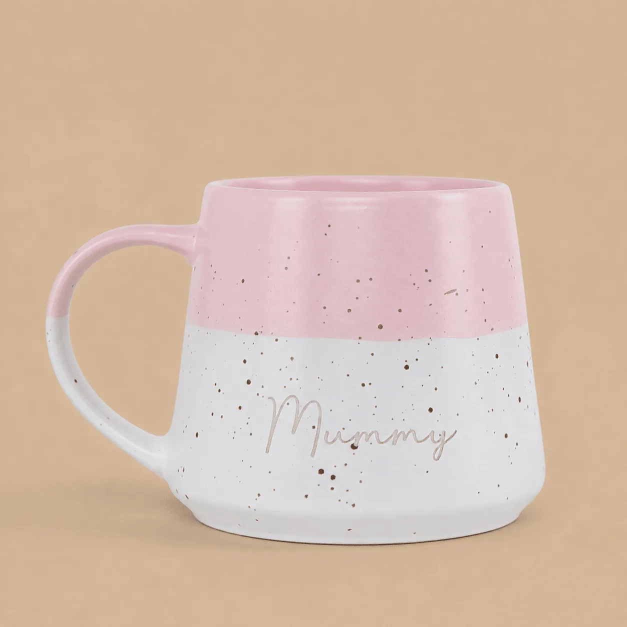 Personalised Two-Tone Mug, Dusty Pink: the shop's own photo