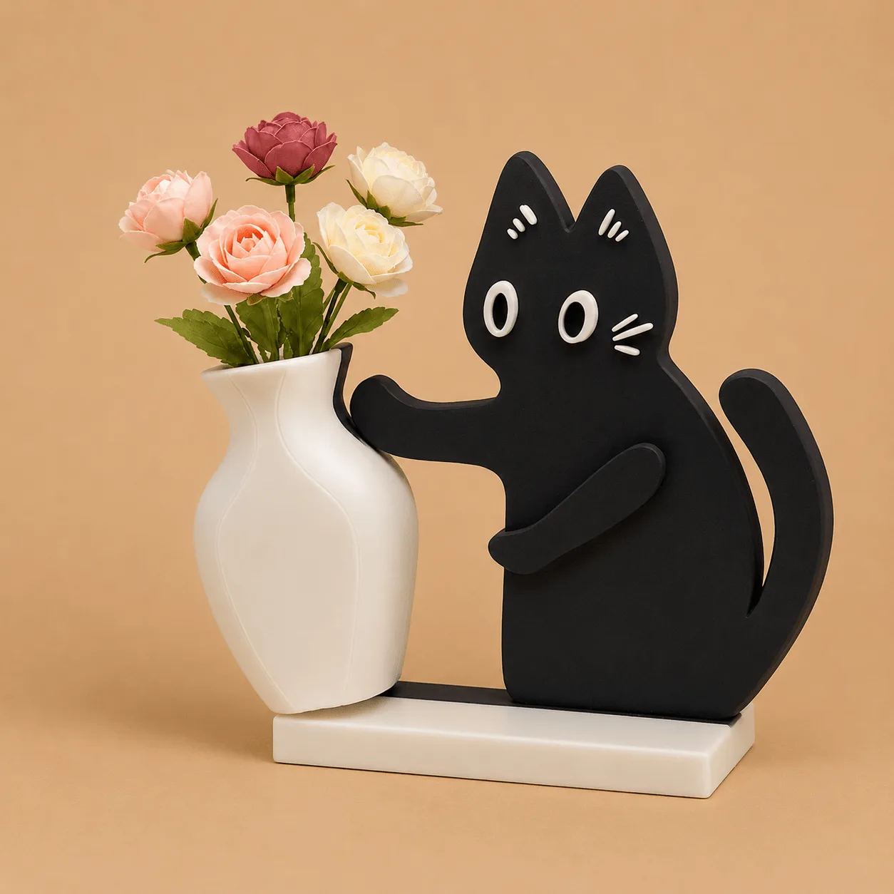 Cat Flower Ceramic Vase: the shop's own photo