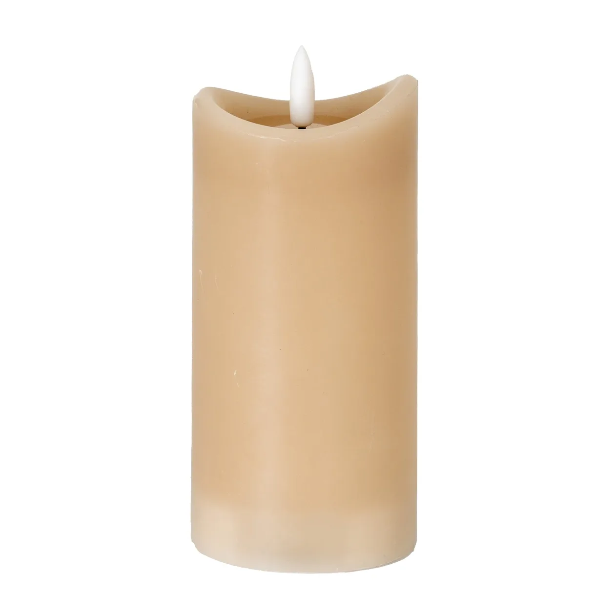 Luxe Collection Natural Glow 2.75x6 Taupe Melted LED Candle: the shop's own photo