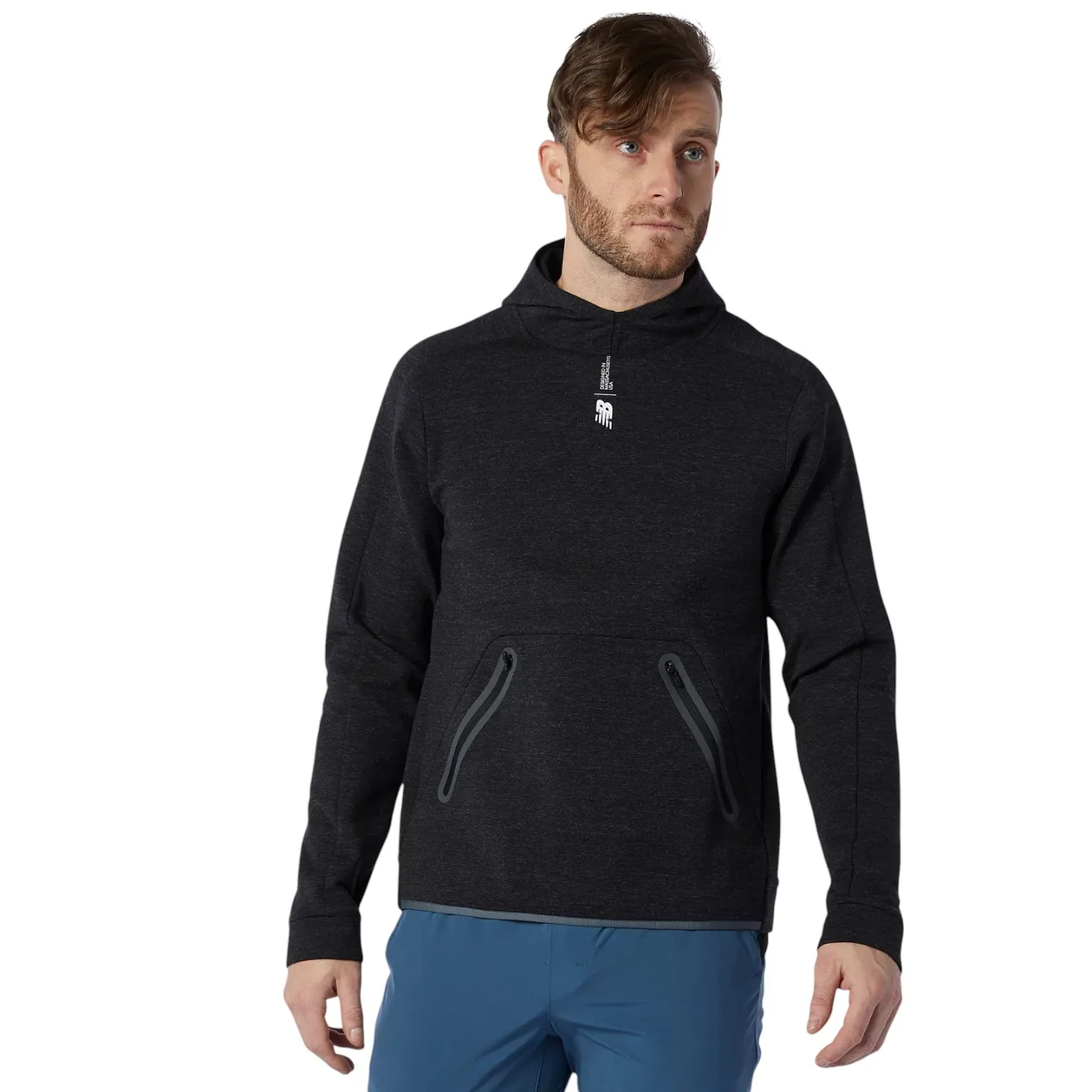 New Balance Fortitech Fleece Pullover Hoodie - Black | Size: S: the shop's own photo