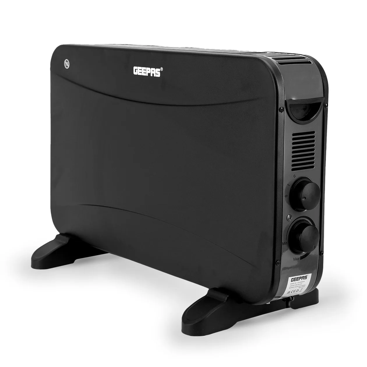 2000W Black Freestanding Convector Heater With Thermostat: the shop's own photo