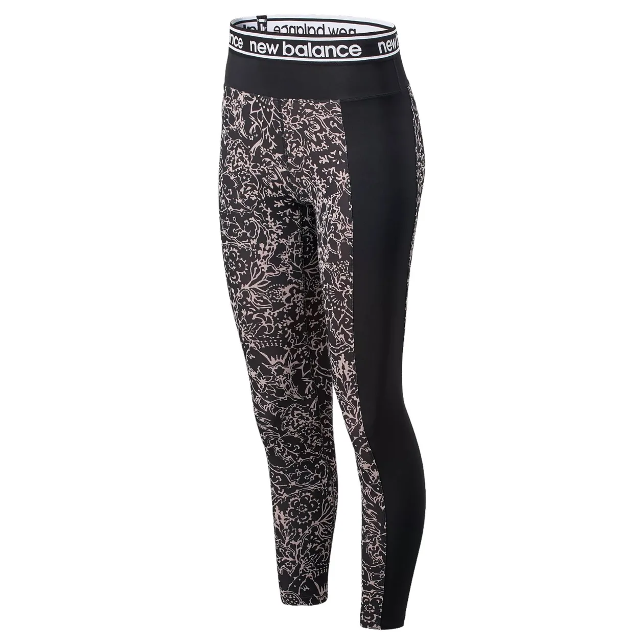 New Balance Womens Relentless Printed High Rise Leggings - Grey | Size: M: the shop's own photo