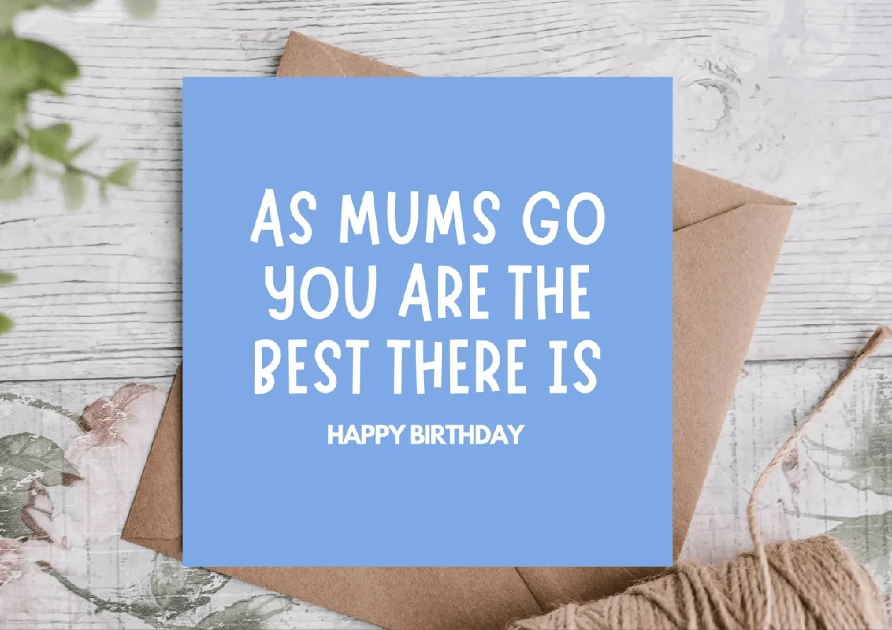 Birthday Card for Mum: the shop's own photo