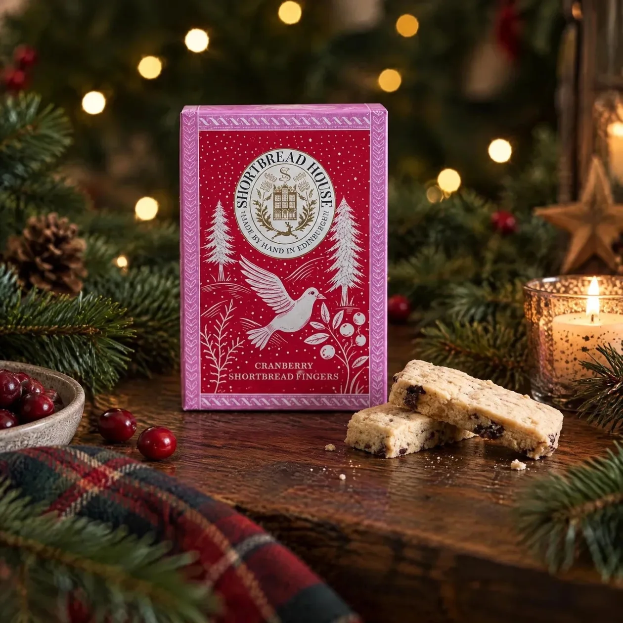 170g Shortbread Fingers with Cranberries: the shop's own photo