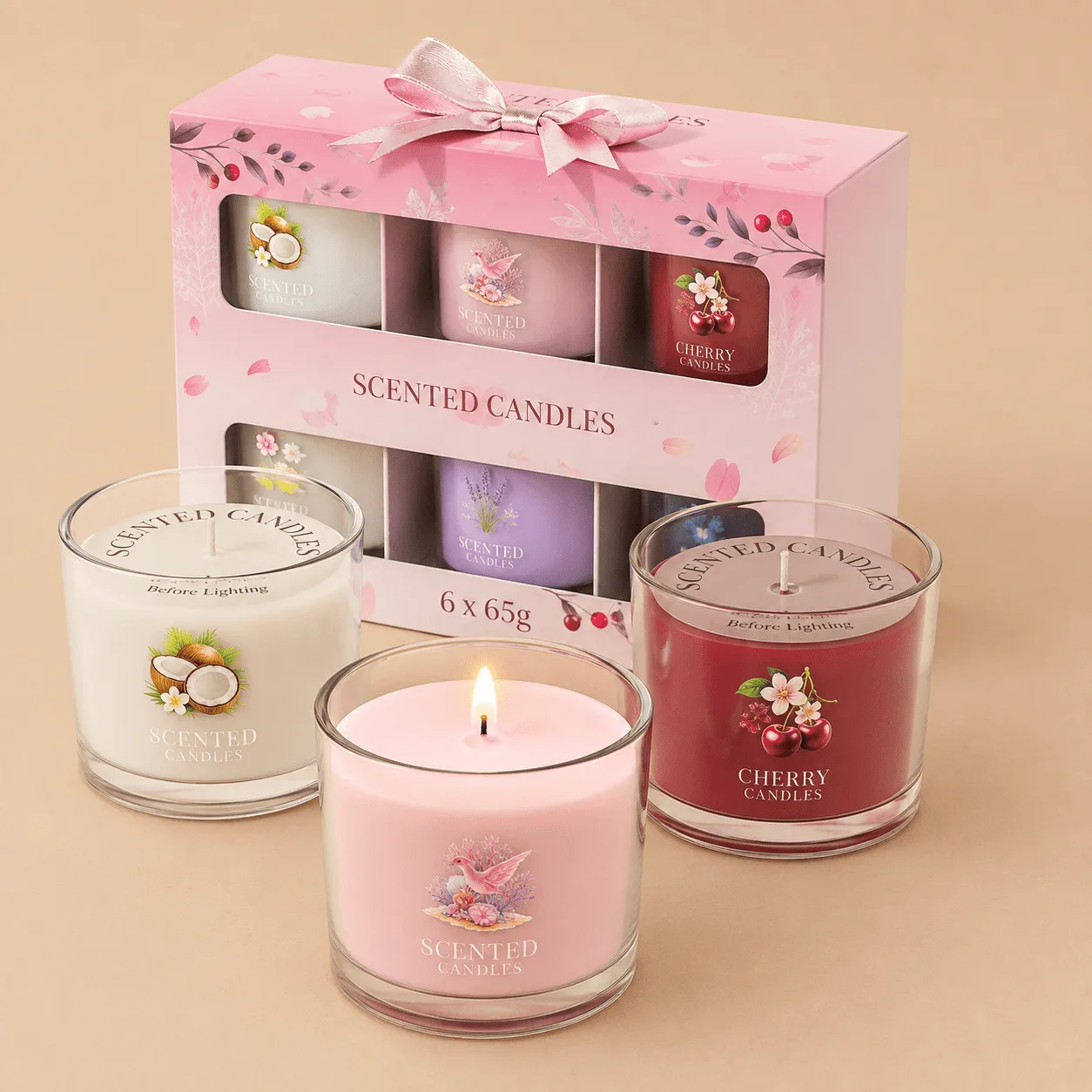 CHILLFLAME Scented Votive Candle Set: the shop's own photo