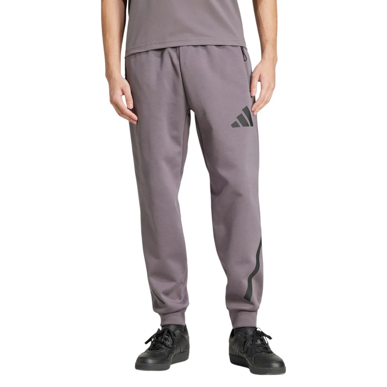 adidas Men's Z.N.E. Tracksuit Bottoms - Grey Strata | Size: L: the shop's own photo