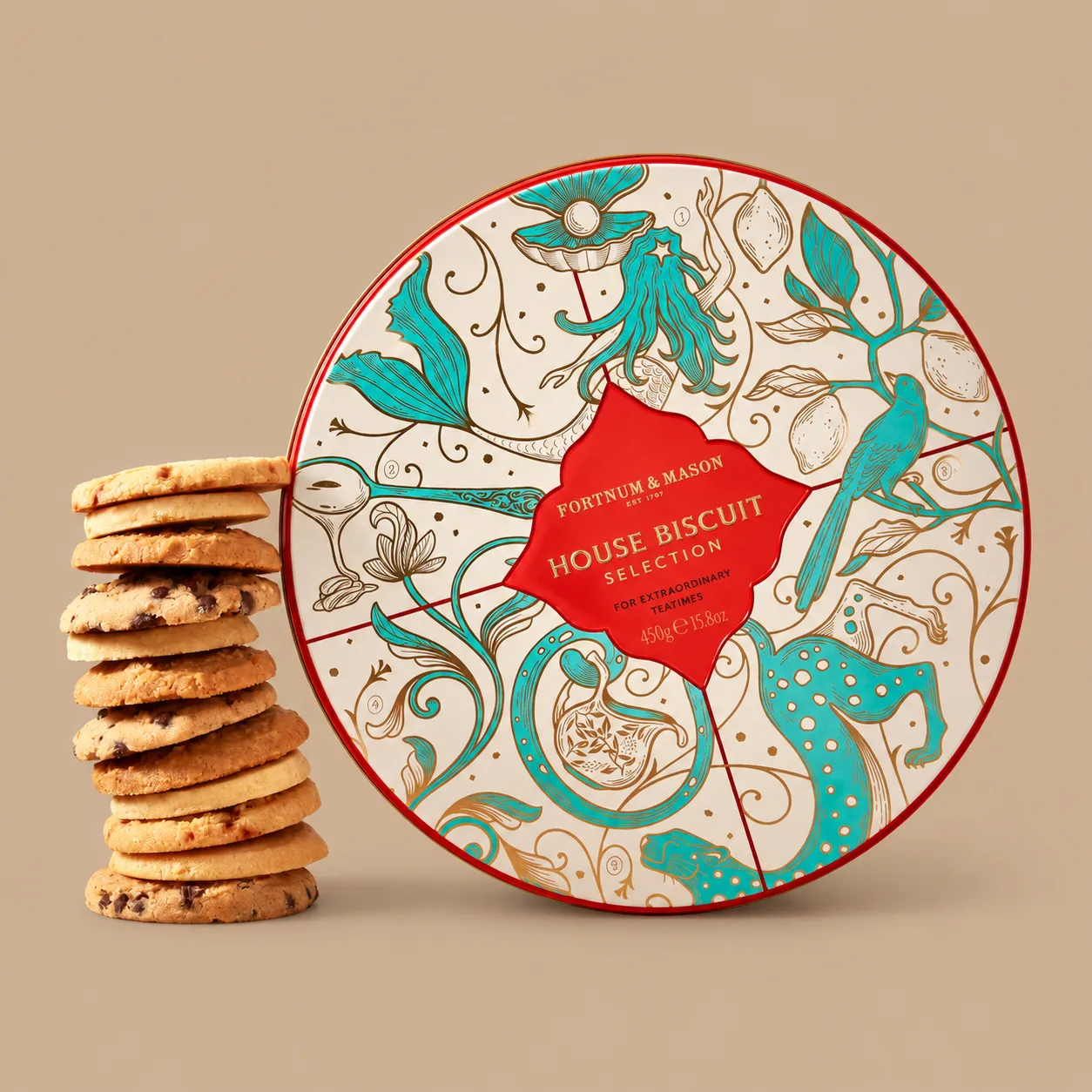 Fortnum & Mason House Biscuit Selection 450g: the shop's own photo