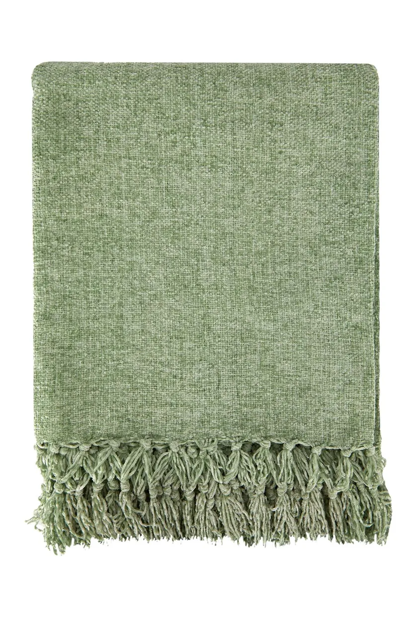 Darcy Tassel Meadow Green Throw - 50x60: the shop's own photo