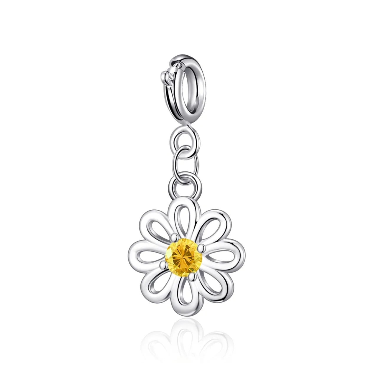 Clip On Charms Created with Zircondia® Crystals: the shop's own photo