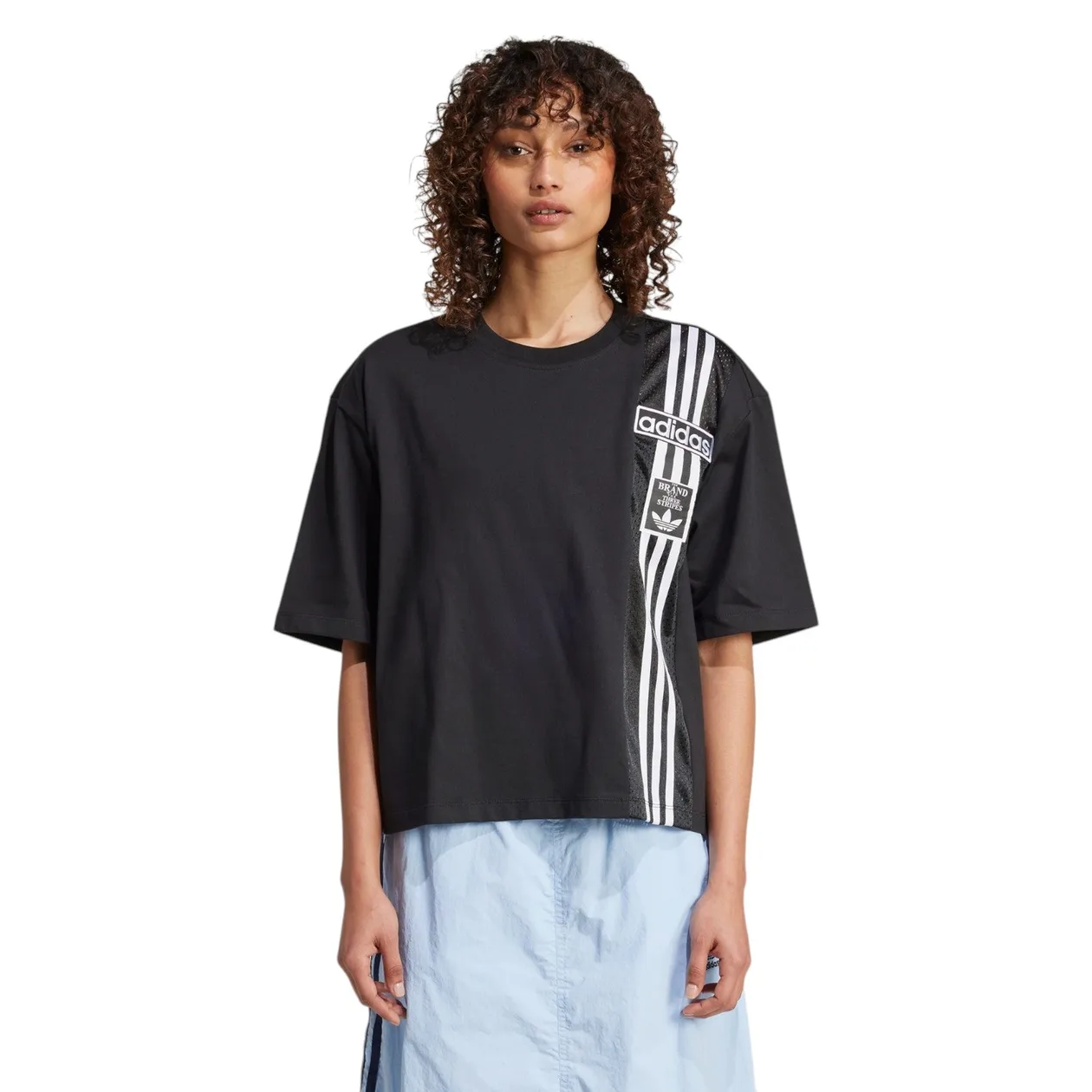 adidas Originals Women's Adibreak Crop Tee - Black | Size: M: the shop's own photo