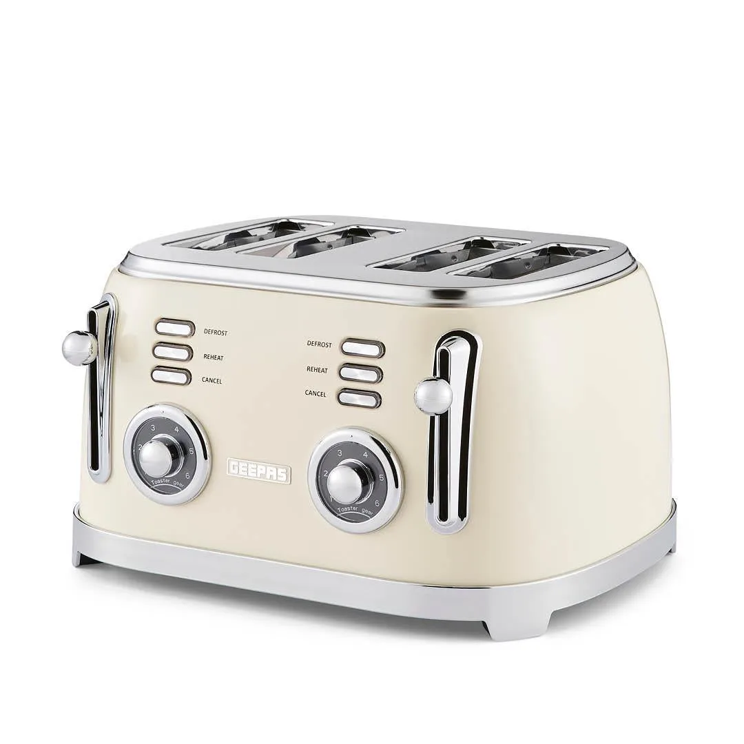 Vintage Cream Retrovive Four-Slice Bread Toaster: the shop's own photo