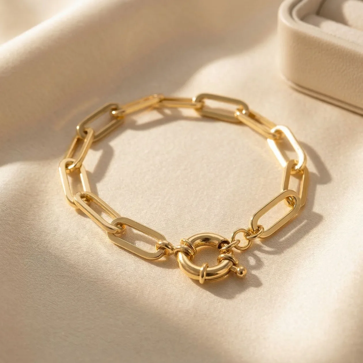 18ct Gold Plated Paperclip Bracelet: the shop's own photo