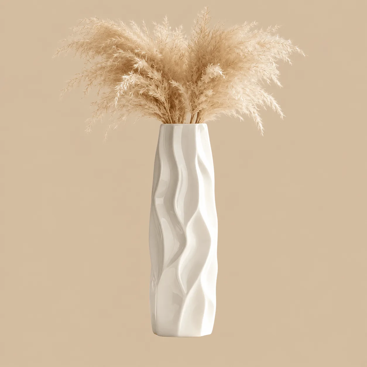 White Textured Ceramic Vase: the shop's own photo