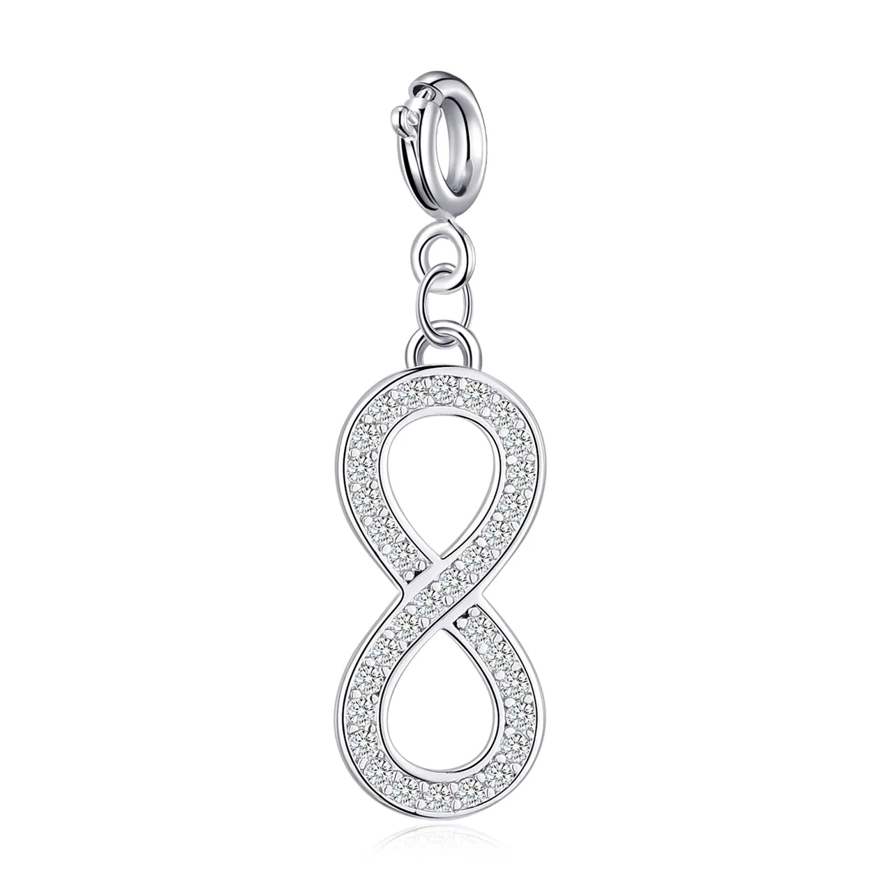 Clip On Charms Created with Zircondia® Crystals - Infinity: the shop's own photo