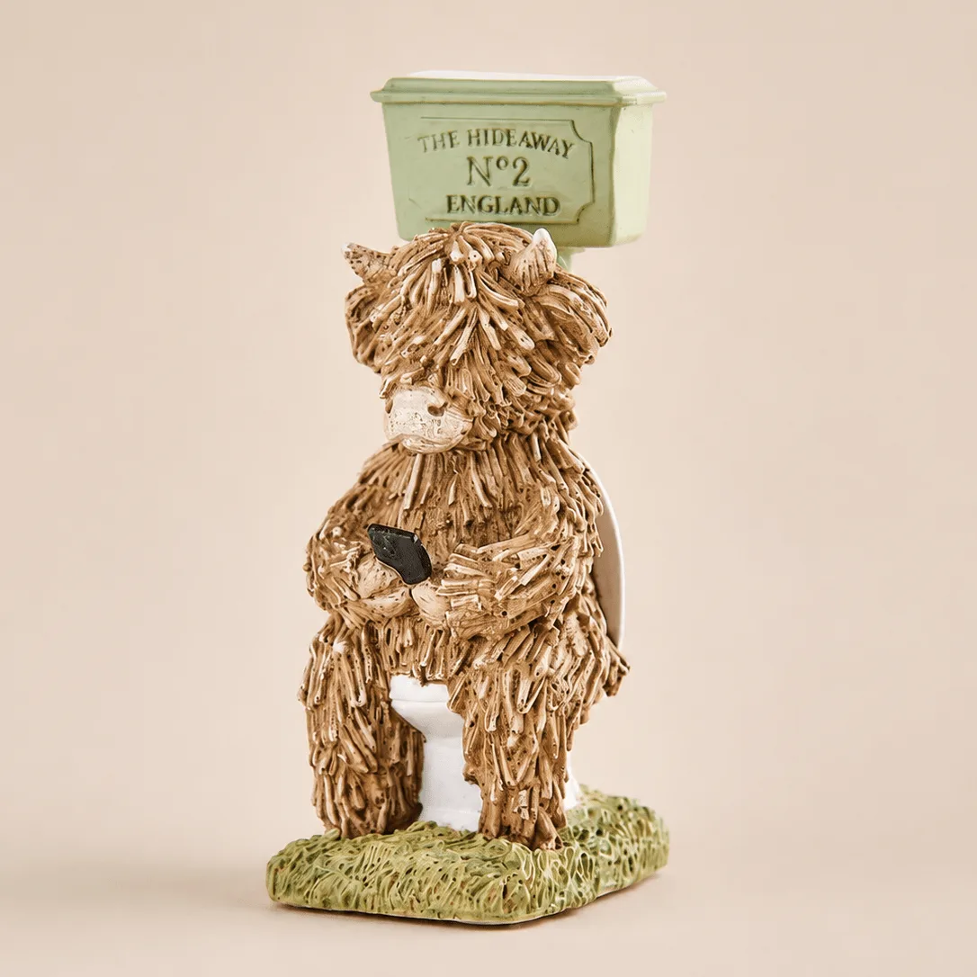 Hamish Highland Cow Bathroom Ornament: the shop's own photo