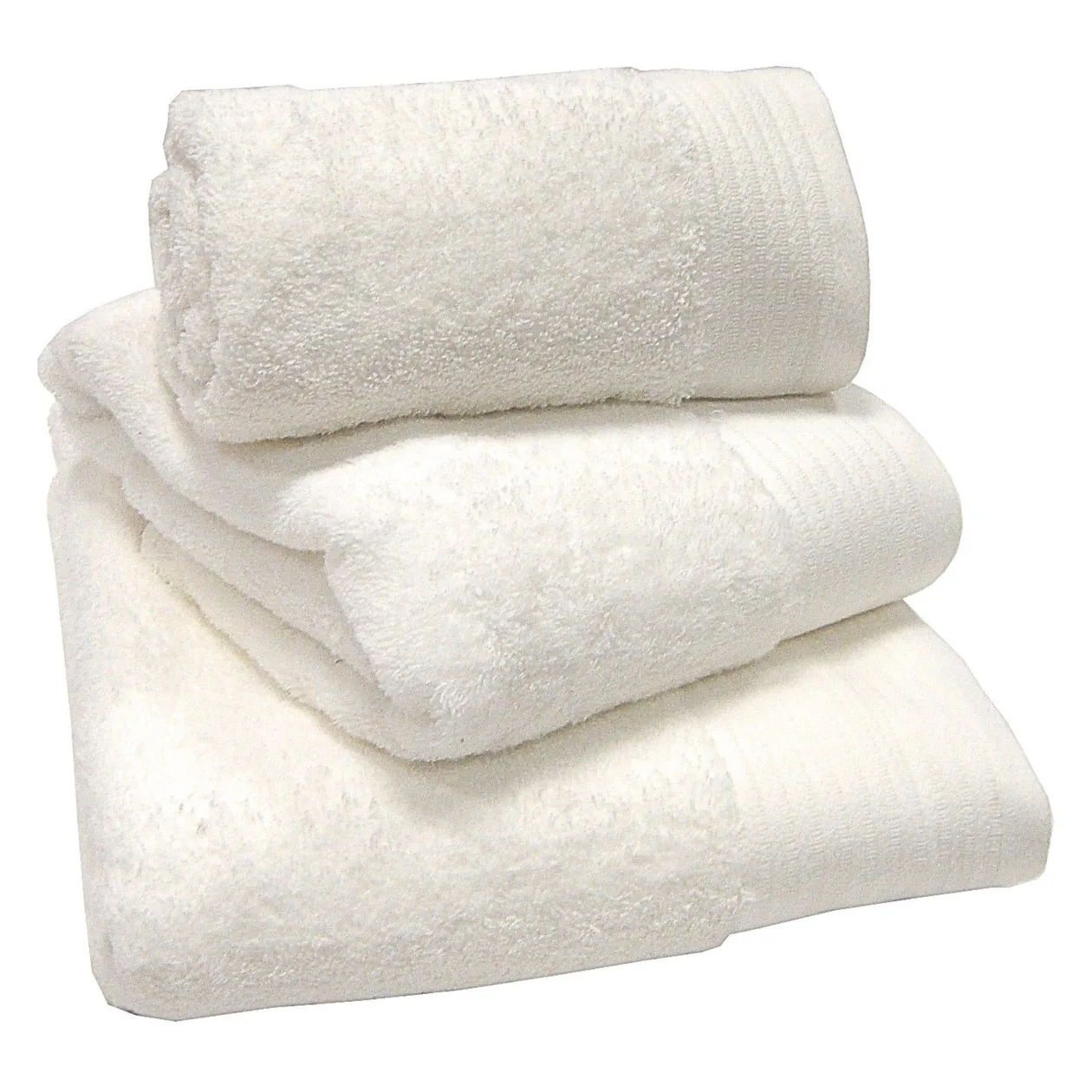 Chatsworth 100% Cotton Towels - White / Bath Sheet: the shop's own photo