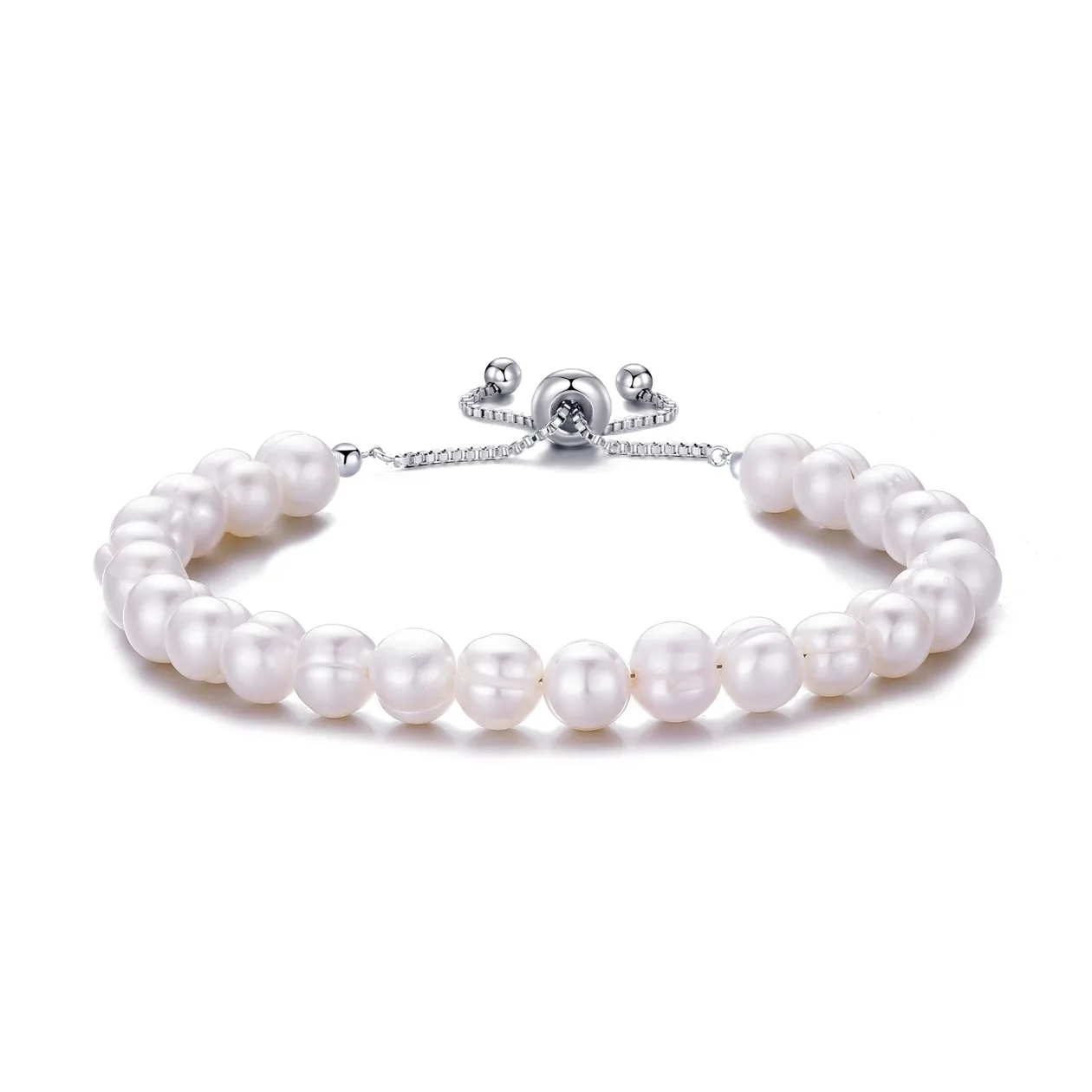 Freshwater Baroque Pearl Friendship Slider Bracelet: the shop's own photo
