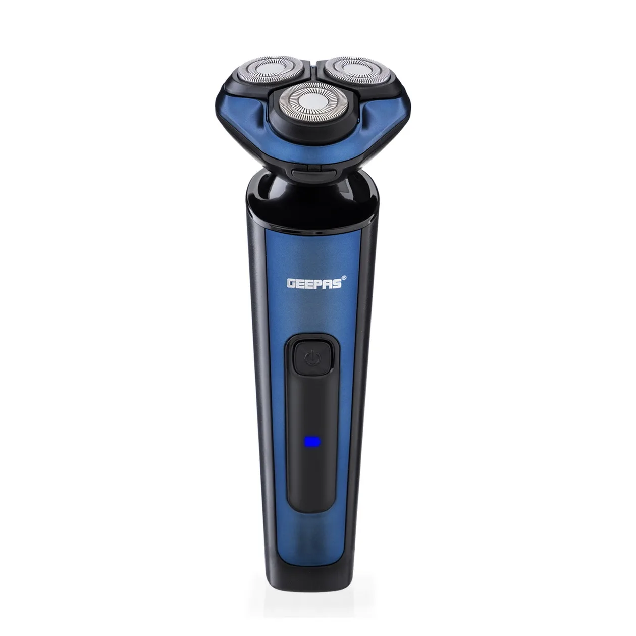 Blue Wet & Dry Rotary Shaver With 3 Shaving Heads: the shop's own photo