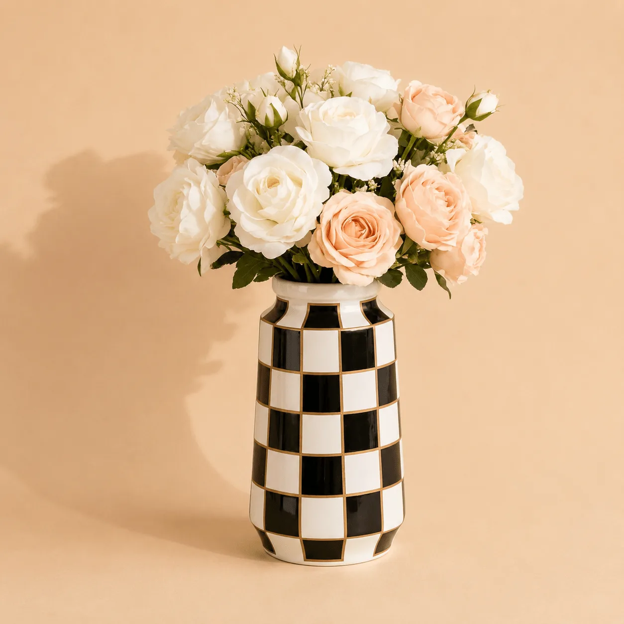 Chequered Ceramic Vase: the shop's own photo