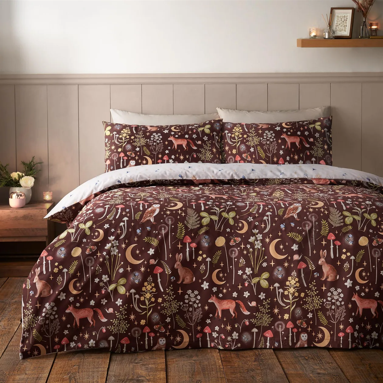 Enchanted Twilight Duvet Cover Set - Double / Chocolate: the shop's own photo