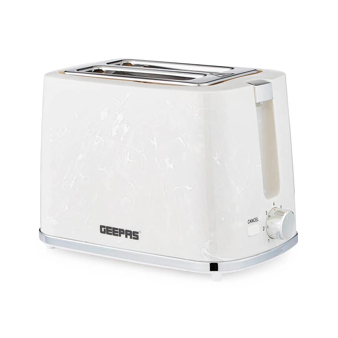 White 2-Slice Bread Toaster With 7-Level Browning Control: the shop's own photo
