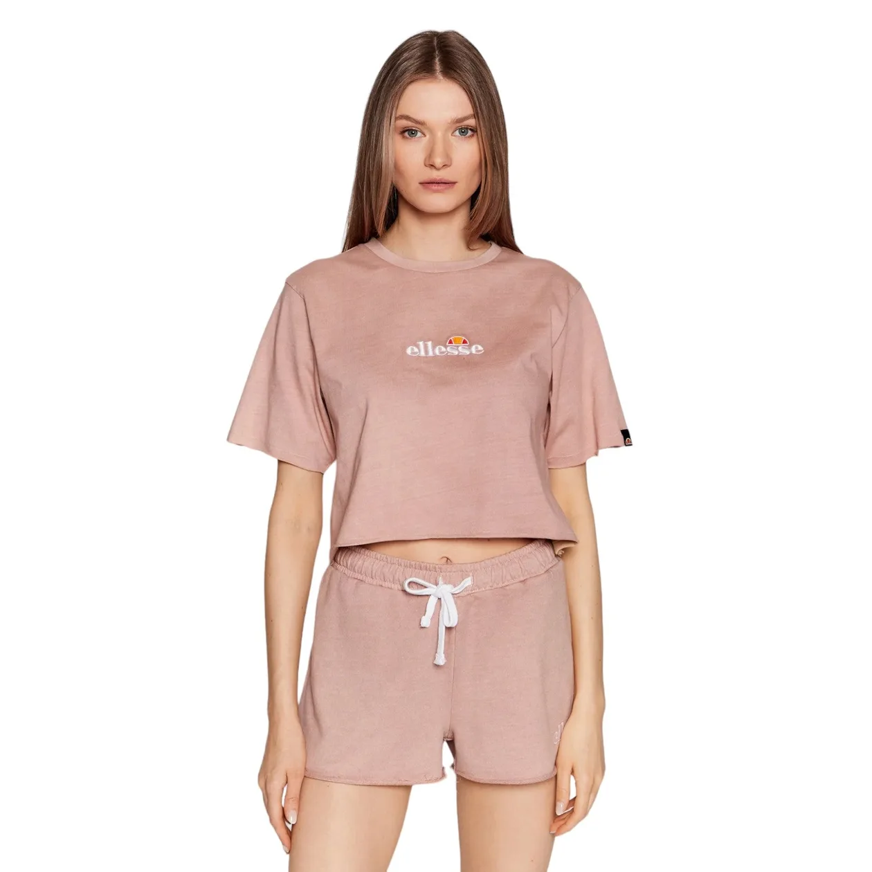 Ellesse Womens Celesi Cropped Top T Shirt - Pink | Size: 10: the shop's own photo